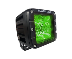 Black Oak 2" Green LED Driving Light Pod Kit